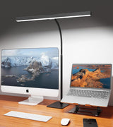 GlowStar Minimalist Architect Lamp for Capsule Desk Setup, One-Piece Wide Light Bar with Effortless Touch Dimming
