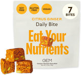 GEM Daily Bites – Stress-Reboot Chewable Vitamin for Mindful Eaters, Adaptogenic Turmeric Daily Bite