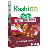 Kashi GO Plant Protein Cereal – Wellness Pantry Favorite with Cinnamon Crunch Flavor, 10g Fiber per Serving