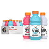 Gatorade G Zero Sports Drink – Daily Hydration Companion for Personal Wellness Goals, Variety 18-Pack
