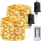 LumiWeave Safe Fairy Lights for Kids and Girls Room – LED Plug in String Lights with Memory Function for Bedroom Tent Canopy and Birthday Party Setup