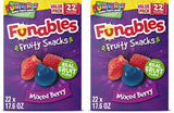 Funables Mixed Berry Fruity Snacks, Classroom Treat and Daycare Snack for Kids, 22 Individually Wrapped Pouches
