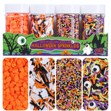 Halloween Sprinkles - No-Bake Dessert Decorating for Kids and Parents, Nonpareils and Candy Eyeball Mix 320g