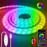 Lumichrome Neon Rope Light – Toddler Friendly Holiday Decor for Christmas and Halloween, 5V Safe Power