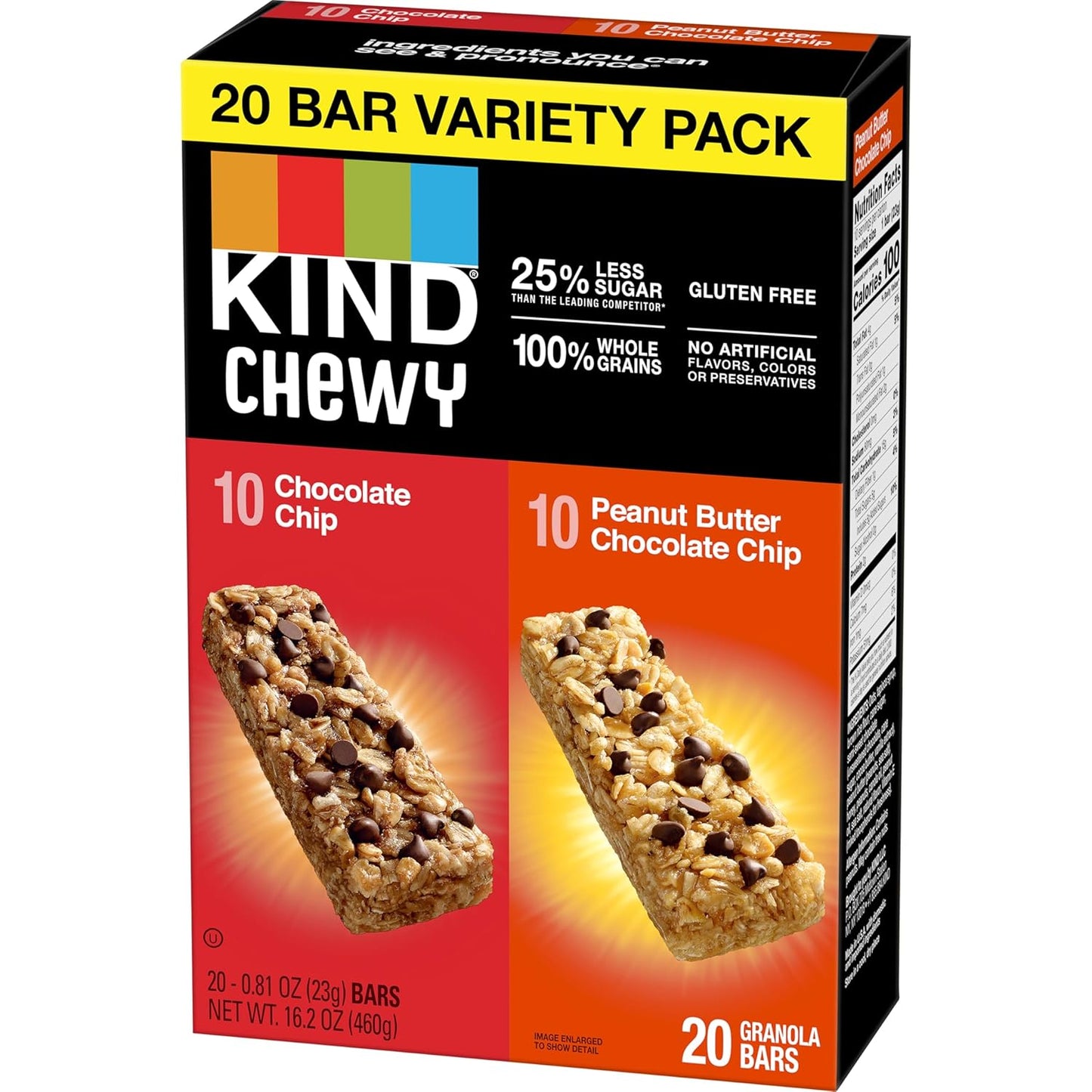 100 calories per chewy bar