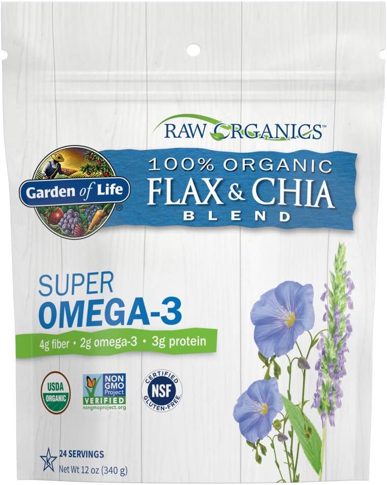 100% usda organic ground golden flaxseed (cold-milled)