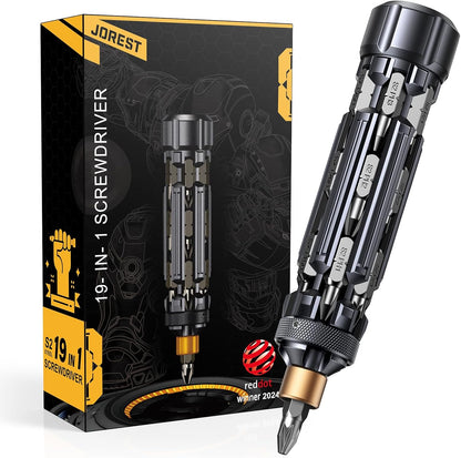 19-in-1 configuration: 18 bits plus 1 extension rod