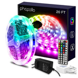 PHOPOLLO RGB LED Strip Lights – Child Friendly Bedroom Lighting, No Heat Touchable Strip