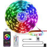 QZYL LED Strip Lights for Small Apartments, Low-Profile Adhesive Backing for Clean Walls
