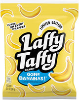 Laffy Taffy Banana Chewy Taffy Mini Bar Bag, 3.5 oz – Whimsical Hostess Gift and Holiday Party Favor