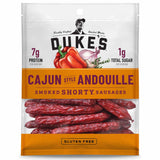 Duke's Pork Andouille Smoked Shorties – Rugged Road Trip and Campsite Snack, Hickory Smoked Flavor, 5 oz Resealable