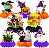 JULMELON Cute Halloween Centerpiece Set for Kids Party Table Classroom Decoration 8 Different Designs