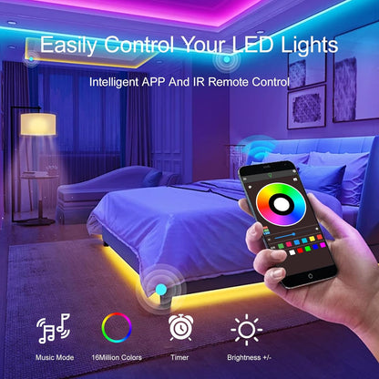 [Brand] Music Sync LED Strip Lights – Calming 22 Scene Modes for Meditation Space and Yoga Room
