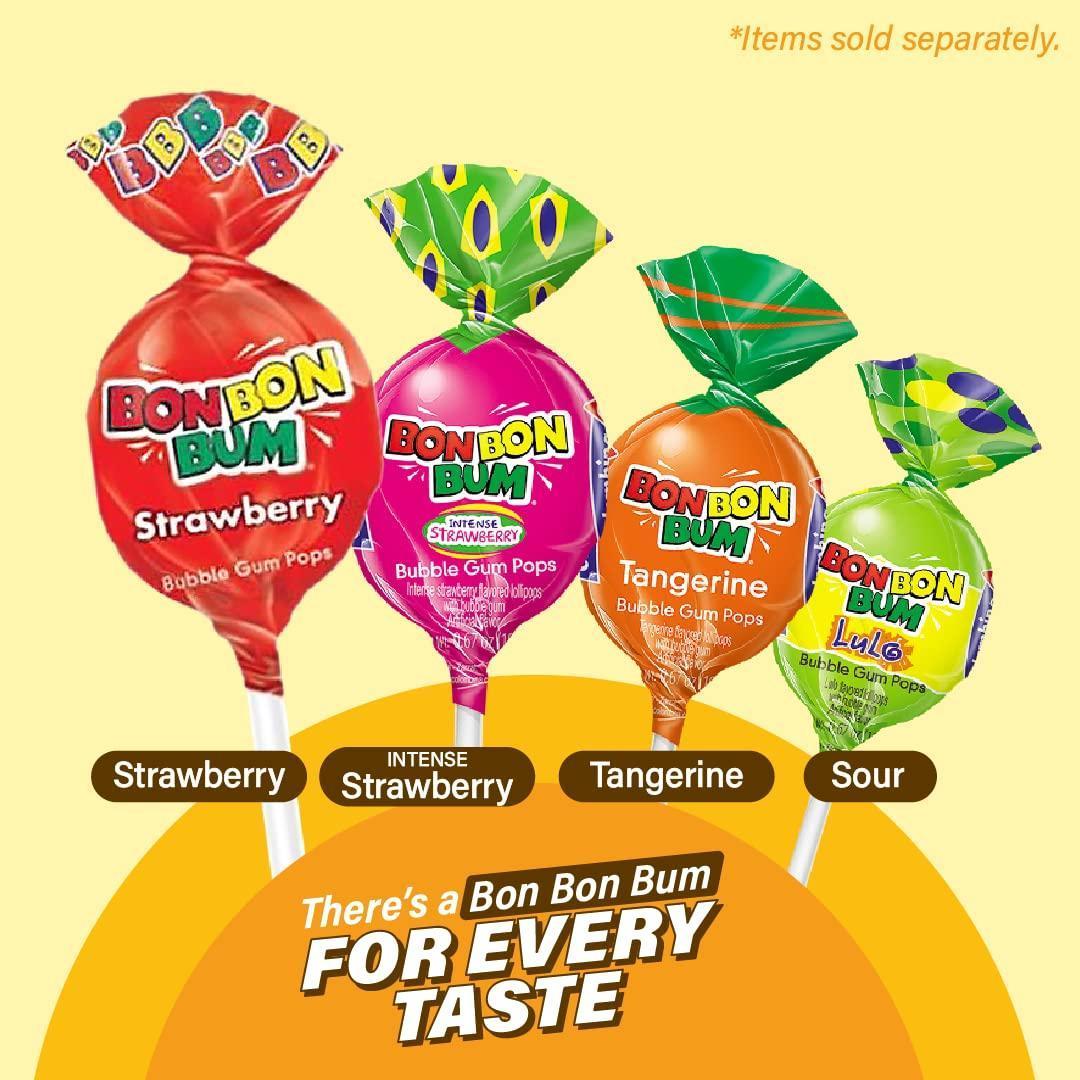 Colombina Bon Bon Bum Suckers – Bulk Tropical Hard Candy Party Favor Bags for Birthdays, Halloween Bowls and Cultural Festival Booths