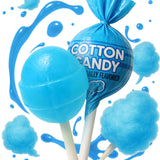 Zestix Blue Mini Lollipops – 65 Piece Cotton Candy Pack for Kids' Party Tables, Treat Bags & School Celebrations