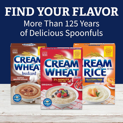 Cream of Wheat Original Hot Cereal – Quick Microwave Breakfast That Kids Love at the Family Table