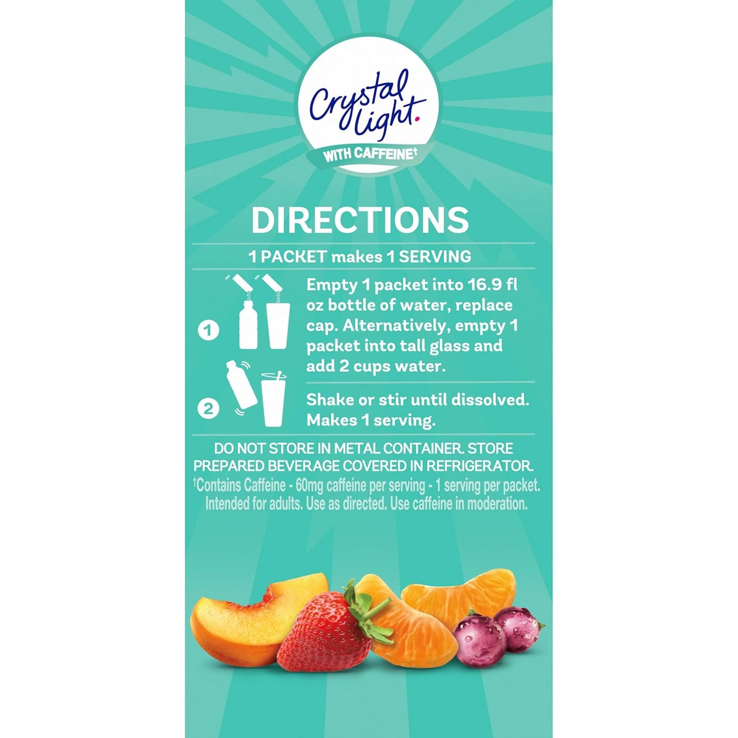 Crystal Light Energizing On-the-Go Packets – Study Session Energy for College Students and Backpack Workstations, 44 ct