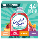 Crystal Light Energizing On-the-Go Packets – Study Session Energy for College Students and Backpack Workstations, 44 ct