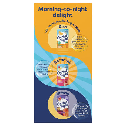 Crystal Light Immunity Support Orange Tangerine Mix – Bedside Wellness Companion for Bedtime Hydration, B-Vitamin Fortified Immune Drink