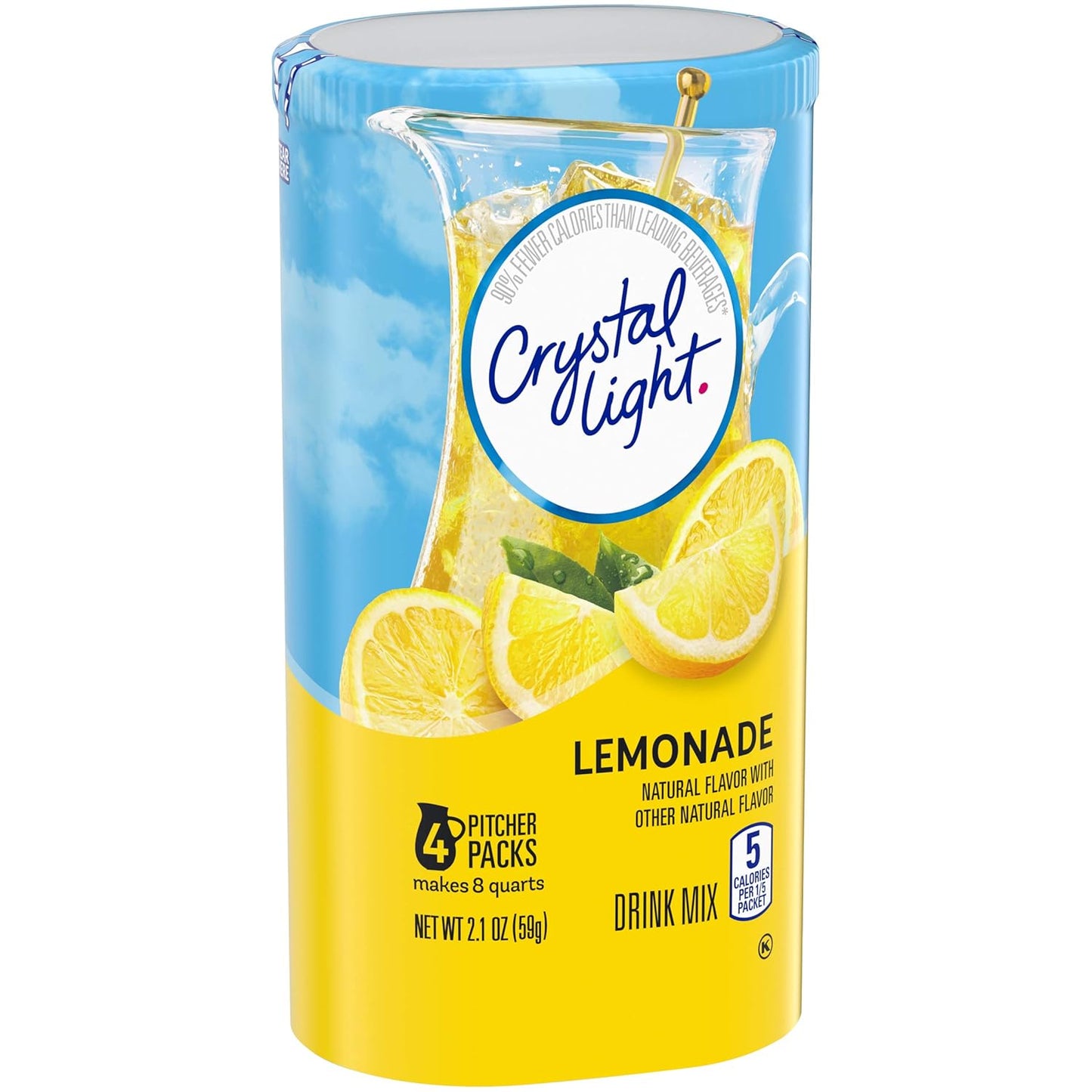 Crystal Light Sugar-Free Lemonade Drink Mix – Crowd-Friendly Sugar-Free Lemonade for Outdoor Gatherings and Potlucks