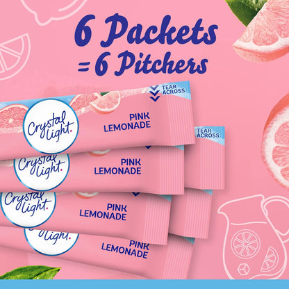 Crystal Light Sugar-Free Lemonade Packets – Compact Canister for Outdoor Parties and Tailgating
