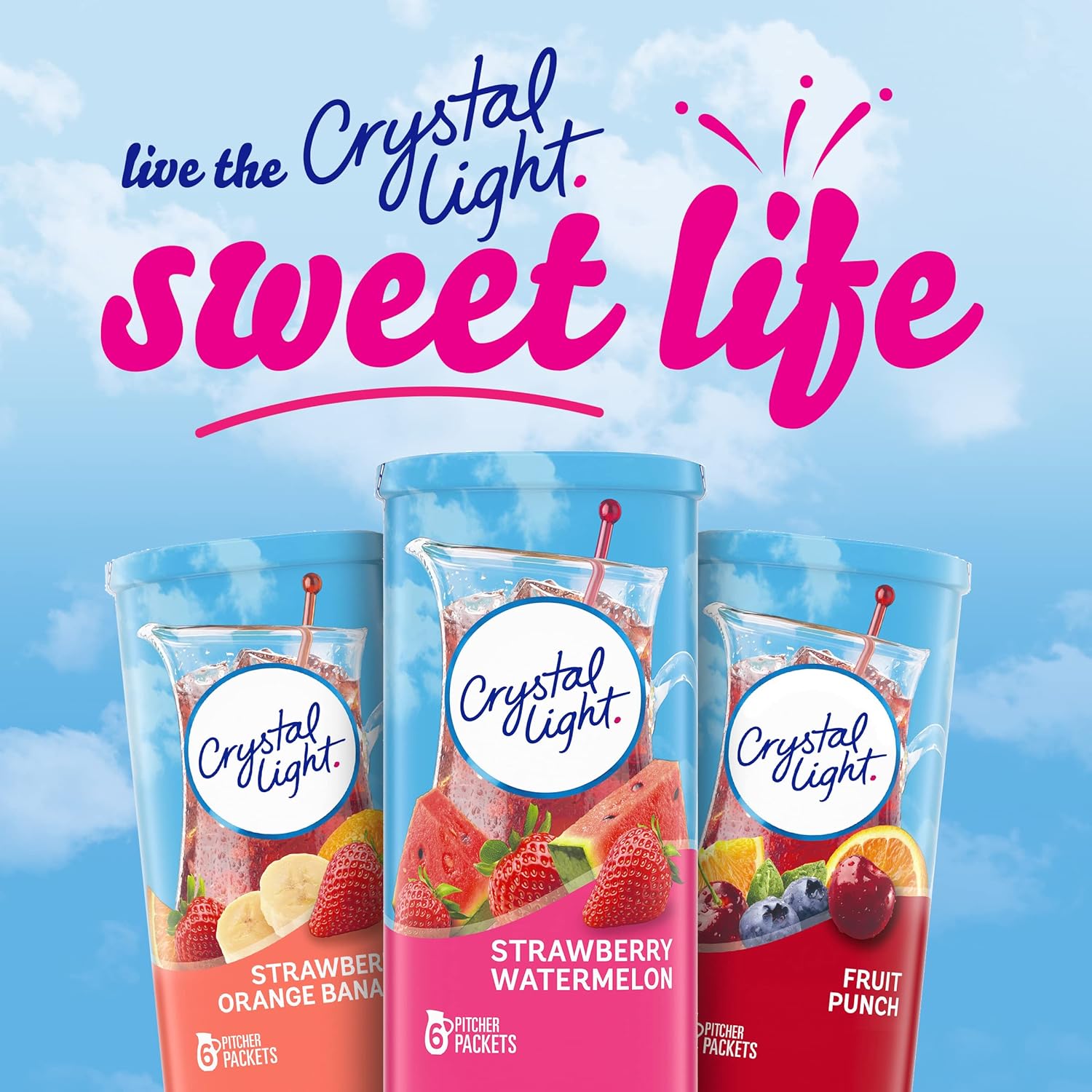 Crystal Light Sugar-Free Strawberry Watermelon Mix – Hydration Support for Weight Management Goals