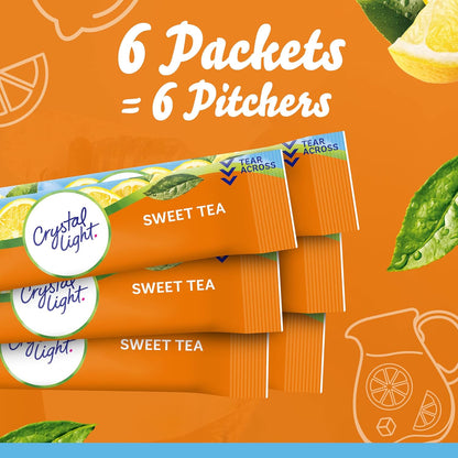 Crystal Light Sweet Tea On The Go Sticks – Portable Cooler Beverage for Picnics and Tailgates