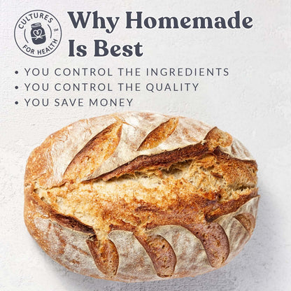 Cultures for Health San Francisco Sourdough Starter – Clean Ingredient Baking for the Wellness Meal Prep Space