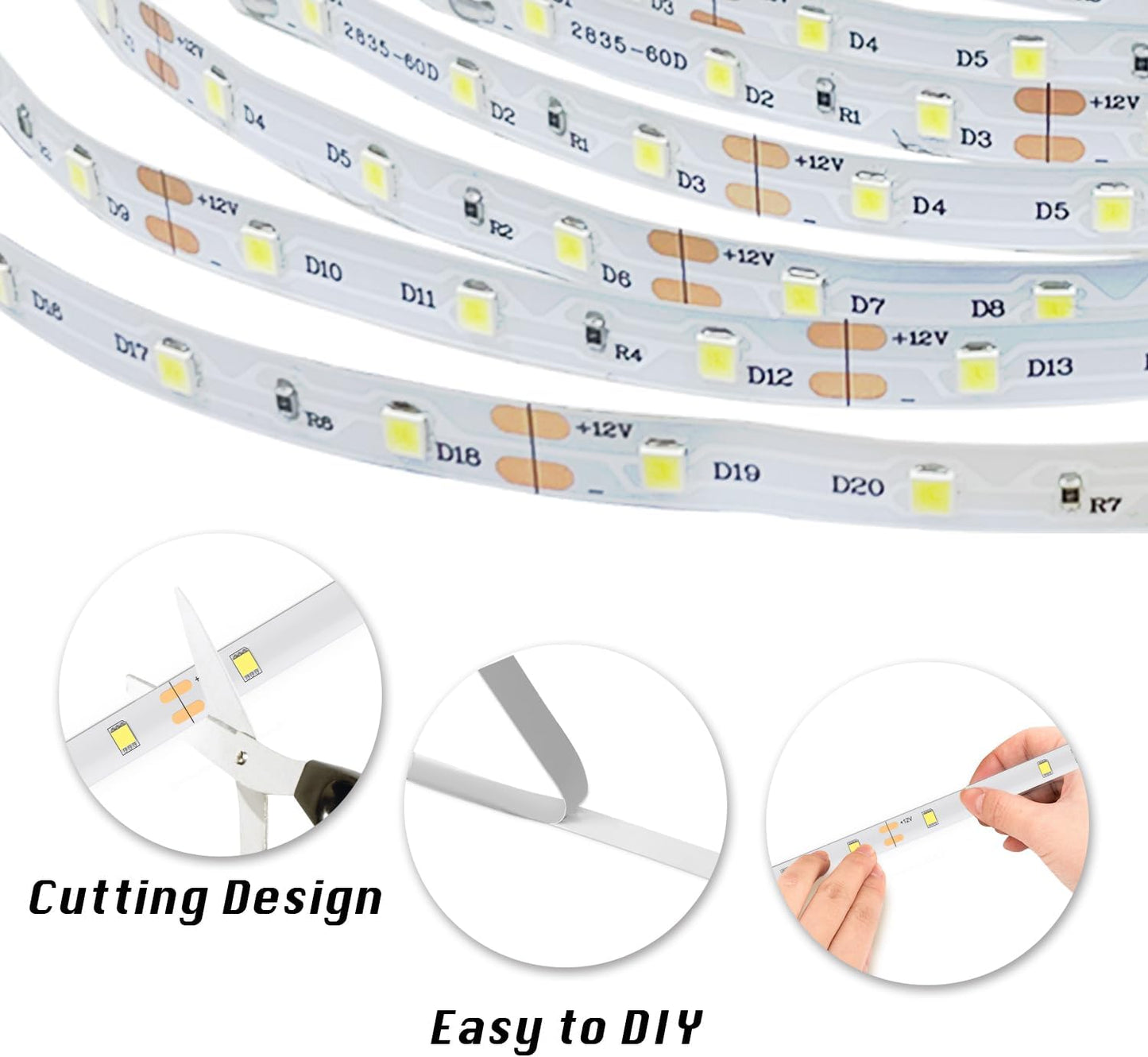 dalattin Dimmable LED Strip – Kitchen Cove and Shelving Accent for Modern Home Interior Design