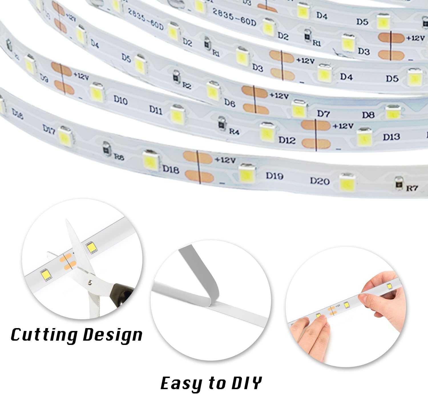 dalattin Dimmable LED Strip – Kitchen Cove and Shelving Accent for Modern Home Interior Design