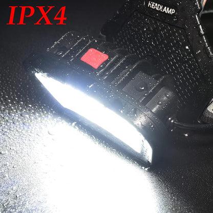 DARKBEAM USB Rechargeable Headlamp – Wide COB Floodlight for Home Renovations, Attic Work and Crawl Space Repairs
