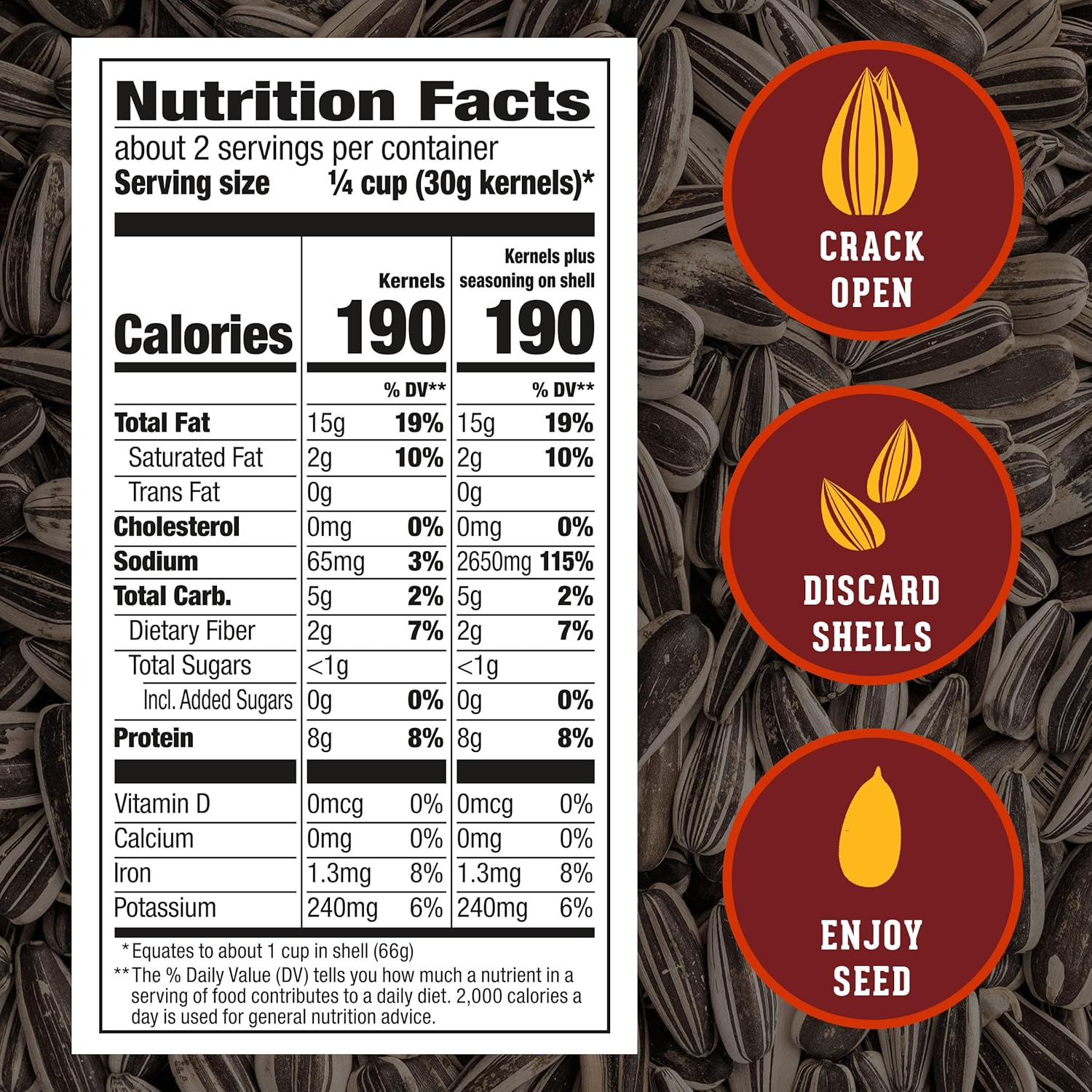 DAVID Jumbo Sunflower Seeds, Bar-B-Q Flavor, 5.25 oz – Rugged In-Shell Snack for Long-Haul Drivers and Rest Stops