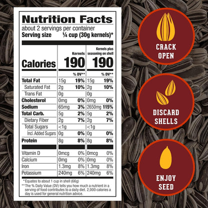 DAVID Jumbo Sunflower Seeds, Bar-B-Q Flavor, 5.25 oz – Rugged In-Shell Snack for Long-Haul Drivers and Rest Stops
