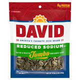 DAVID 25% Less Sodium Sunflower Seeds – Salty Craving Fix for Health-Conscious Adults, 16oz