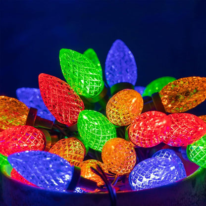 Dazzle Bright C9 String Lights – Smokeless, No-Fire-Hazard Holiday Decor for Family Homes