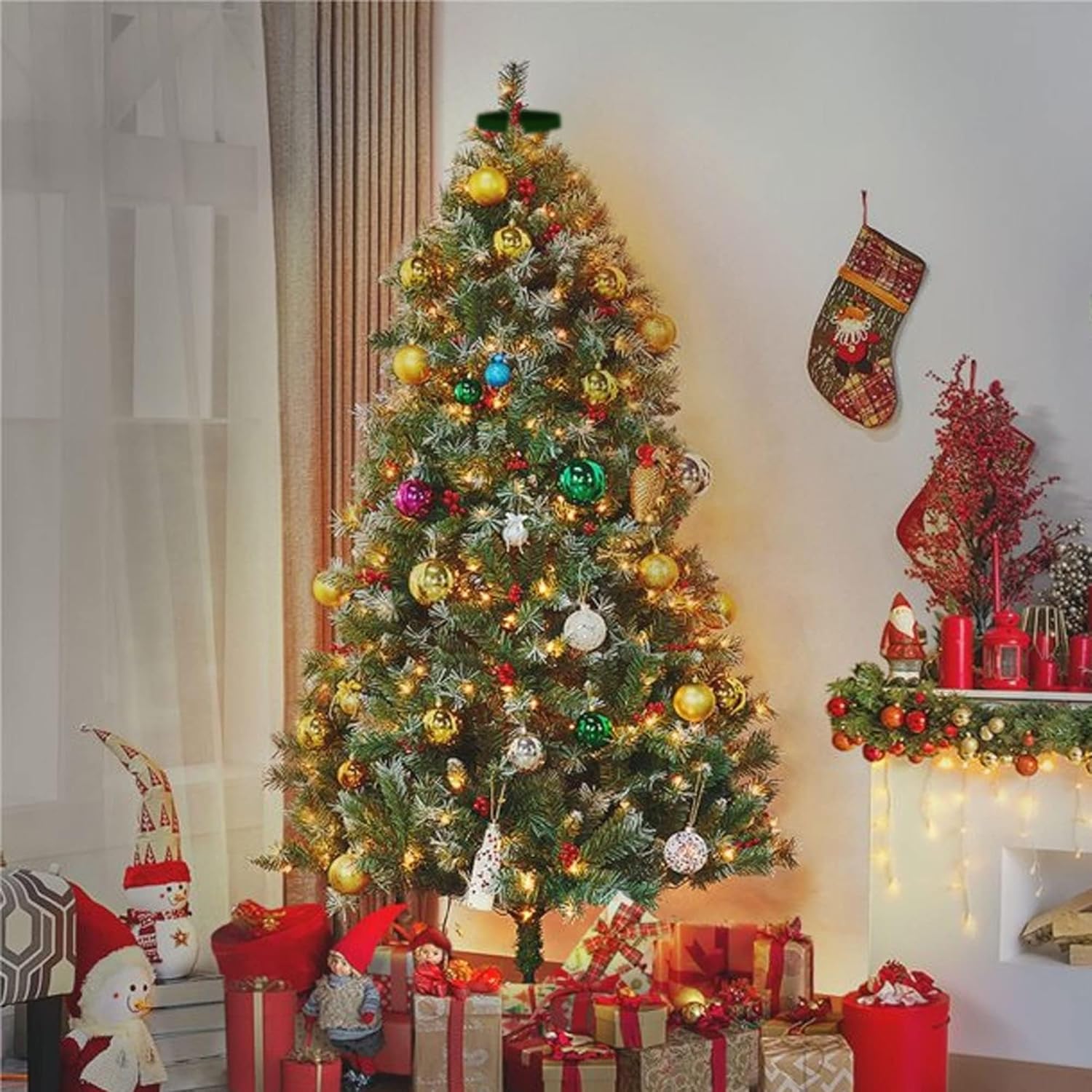 Dazzle Bright Christmas Tree Lights – Snow and Rain Resistant 448 LED Waterfall for House Facade and Fence