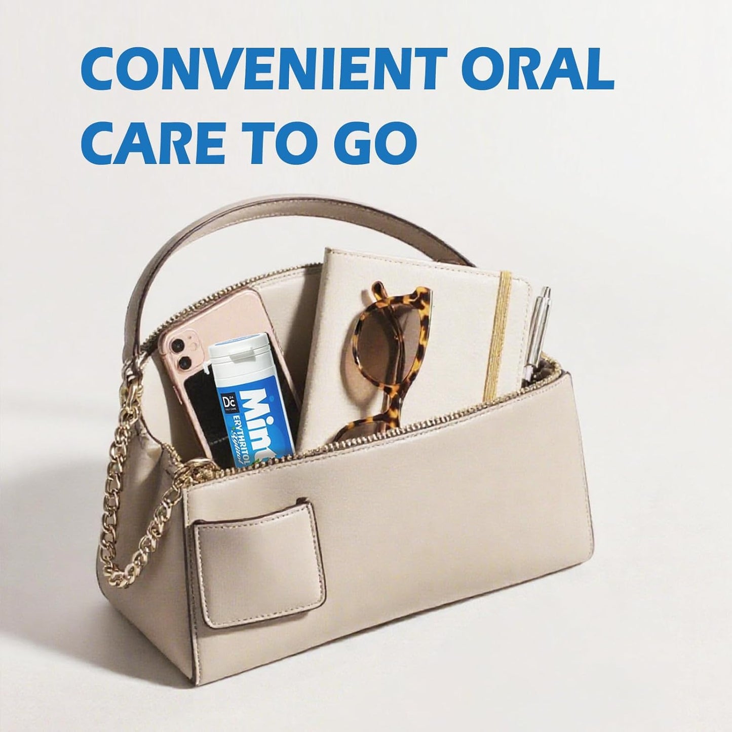 DC24 DAILY CARE Compact Tube Mints – On-the-Go Breath Confidence for Gym Bag and Car Cup Holder