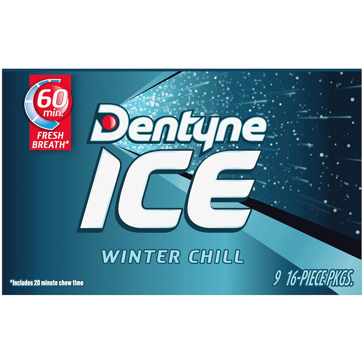 Dentyne Ice Winter Chill Sugar-Free Chewing Gum – Pre-Meeting Chew for Client Calls, Interviews, and Presentations