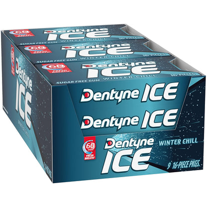 Dentyne Ice Winter Chill Sugar-Free Chewing Gum – Pre-Meeting Chew for Client Calls, Interviews, and Presentations