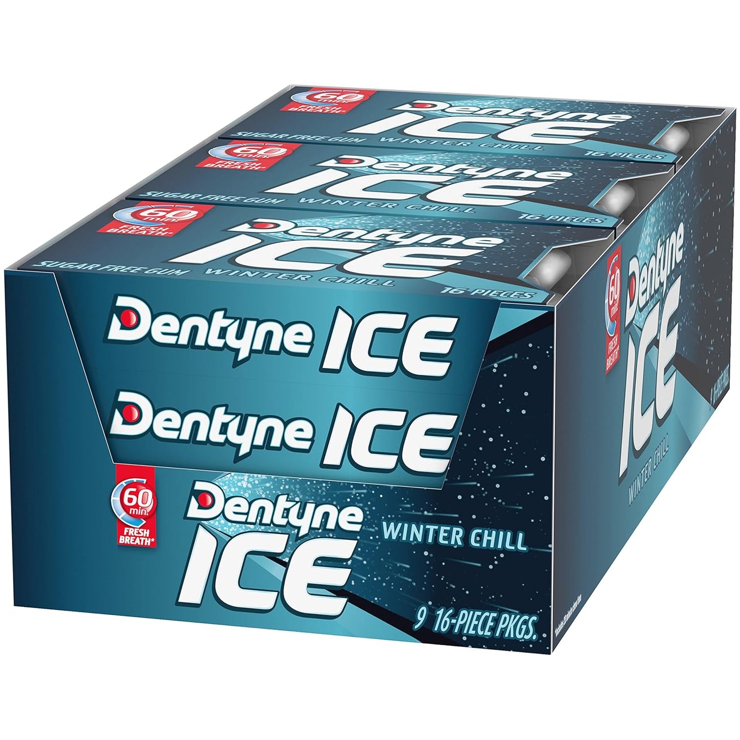 Dentyne Ice Winter Chill Sugar-Free Chewing Gum – Pre-Meeting Chew for Client Calls, Interviews, and Presentations