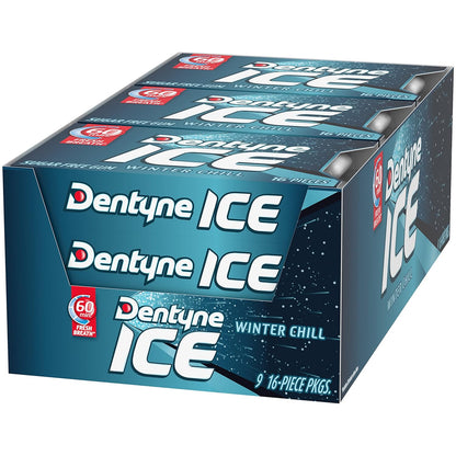 Dentyne Ice Winter Chill Sugar-Free Chewing Gum – Pre-Meeting Chew for Client Calls, Interviews, and Presentations