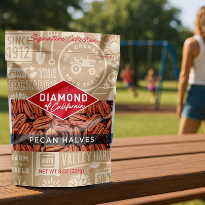 Diamond of California Chopped Pecans – Allergen-Conscious Baking Nut for Family Desserts, Pre-Chopped Pieces for Holiday Cookie Projects