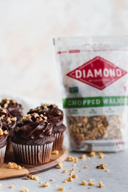 Diamond of California Chopped Walnuts – Pre-Chopped Omega-3 Topping for Wellness Meal Prep