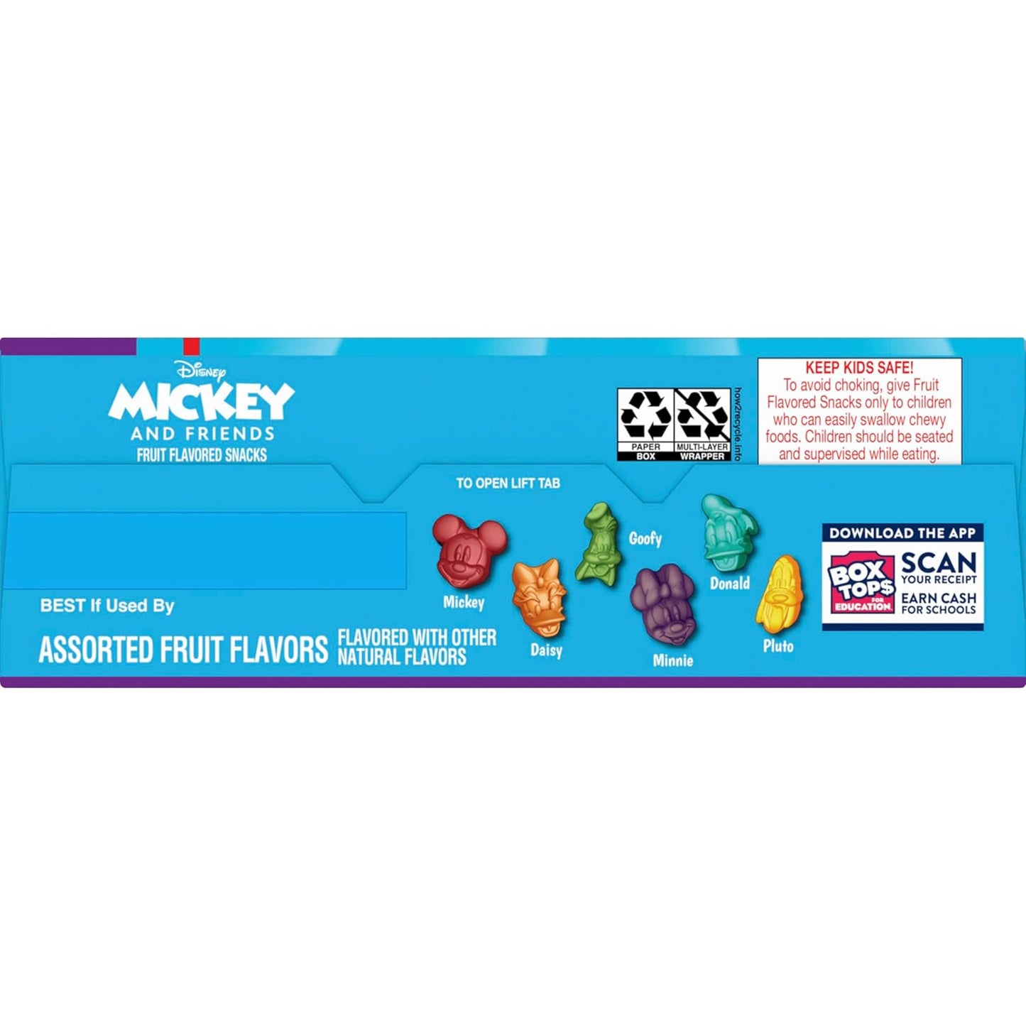 Disney Mickey and Friends Fruit Flavored Snacks, 22 Pouch Kids Party Favor and Goodie Bag Treat, Gluten Free Fat Free