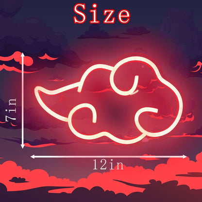 Dleouly Cloud Shaped Neon Sign – Last Minute Housewarming Gift for Teens and Young Men, Adjustable Brightness Wall Accent
