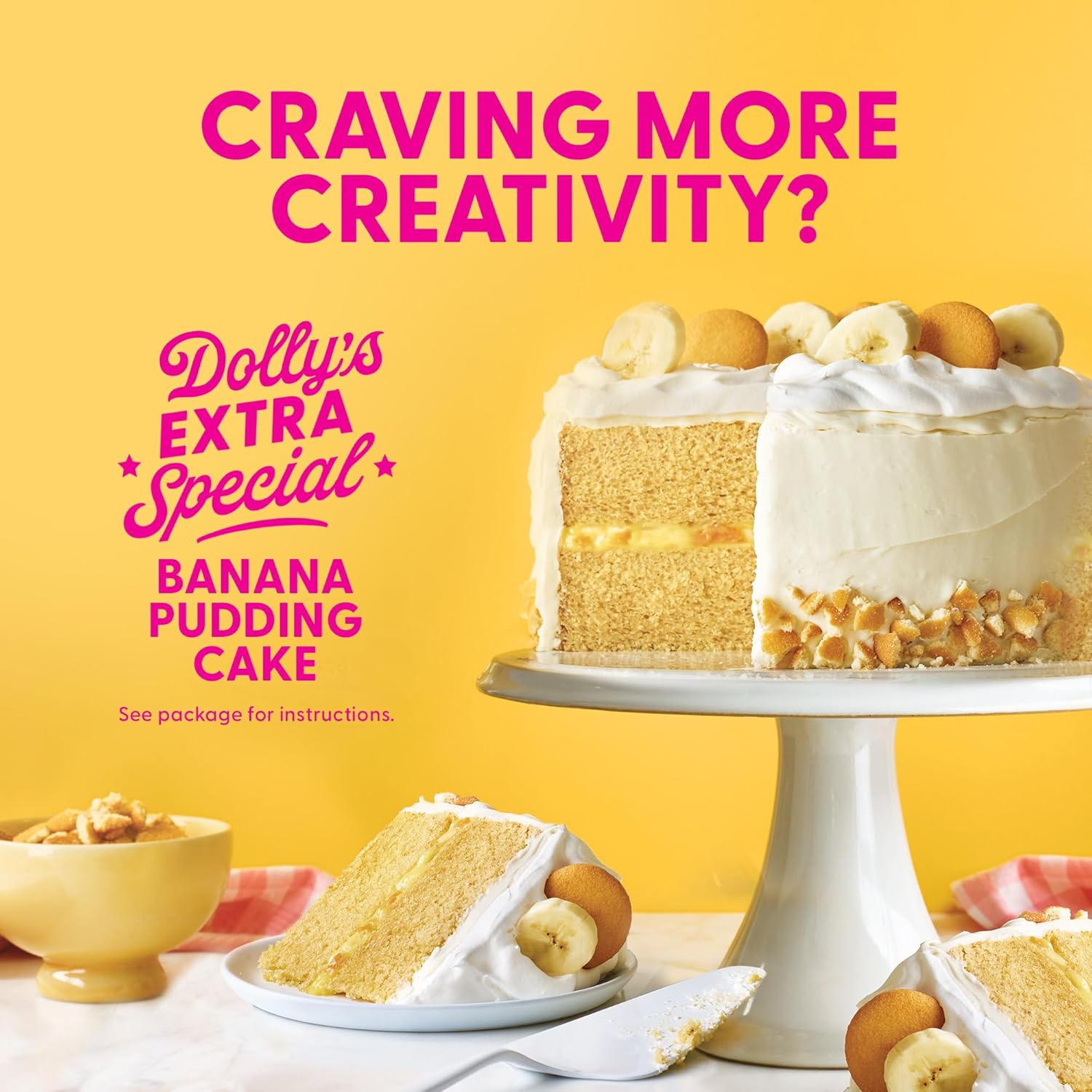 Duncan Hines Dolly Parton's Favorite Banana Flavored Cake Mix, 15.25 oz. – Pack of 2 for Frequent Bakers Who Bake Often