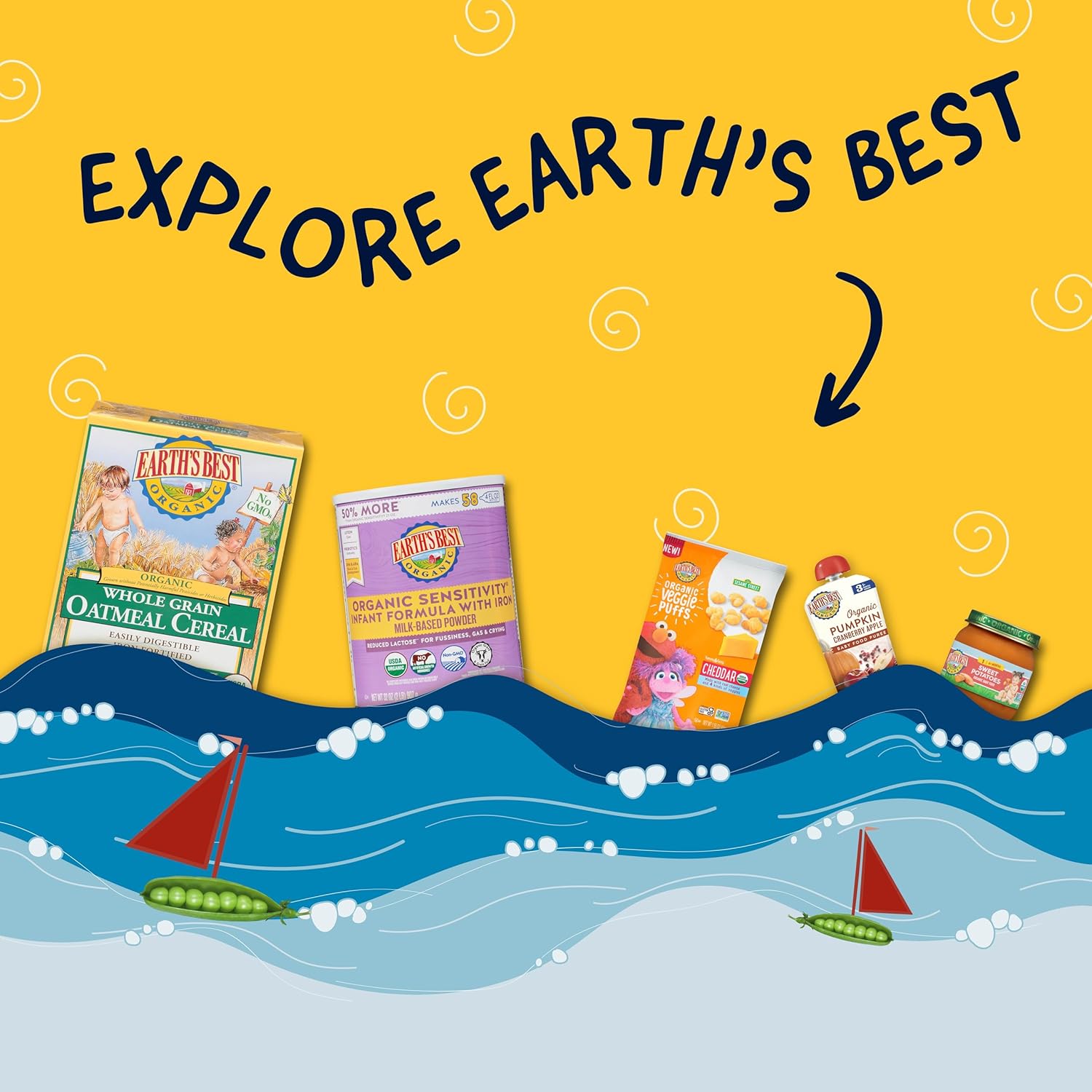 Earth's Best Organic Toddler Snack Bars – USDA Organic Snack Stash for Diaper Bag, Stroller Outings, and High Chair Mealtimes, 16 Count
