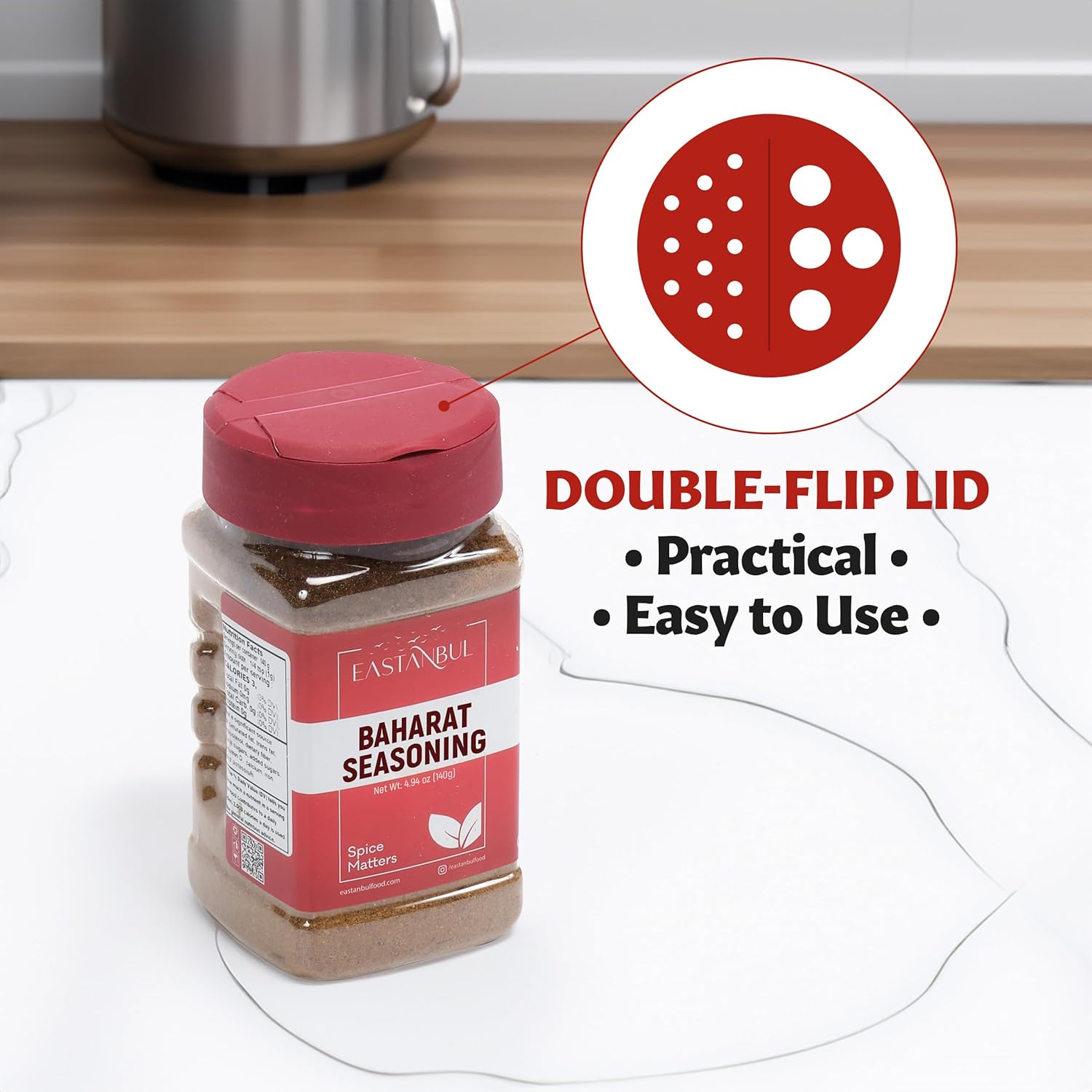 Eastanbul Baharat Turkish Seasoning – Resealable Jar for Grilling on the Go and Picnics