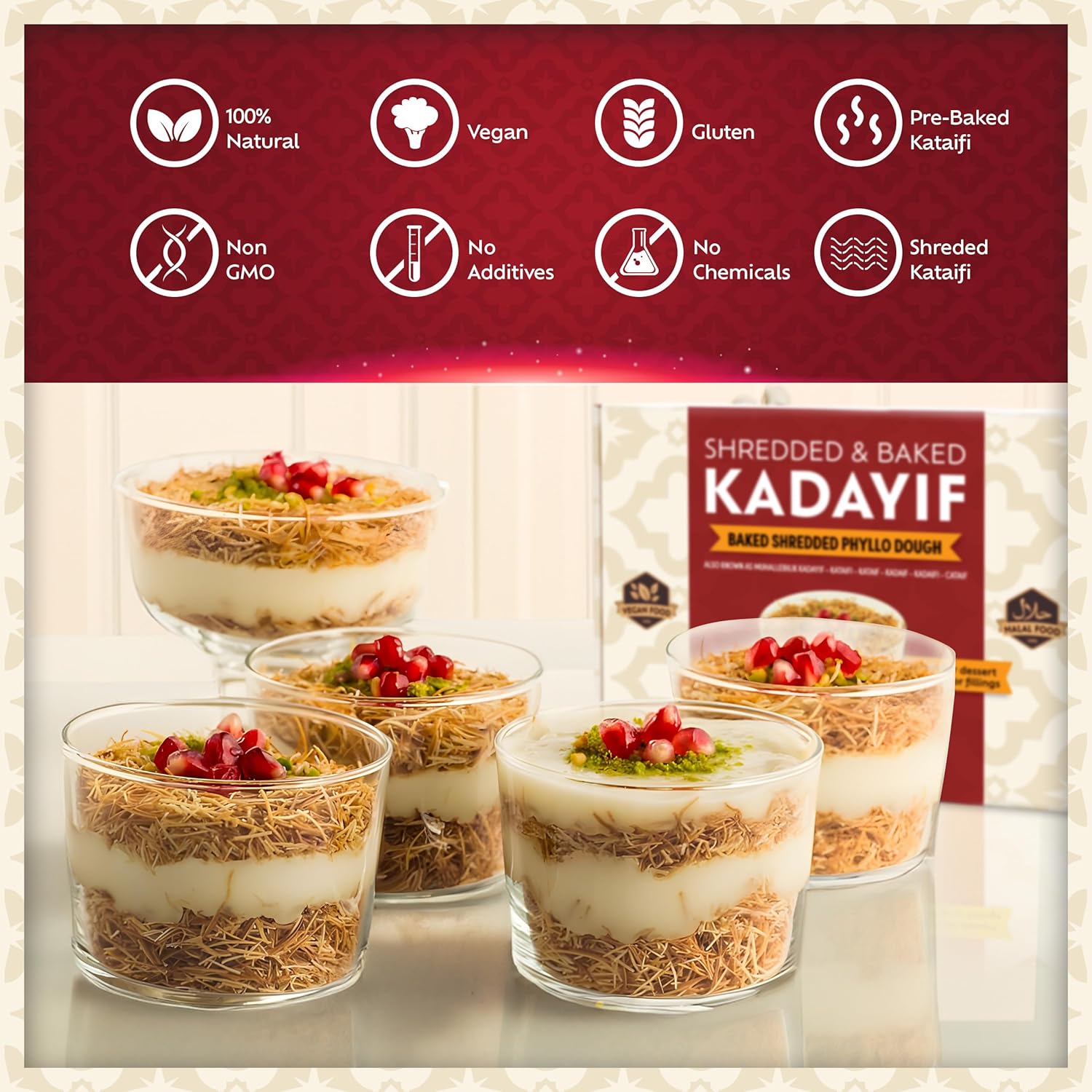 Eastanbul Imported Kataifi Pastry – Elegant Culinary Ingredient for Upscale Mediterranean Restaurants and Gourmet Gifting