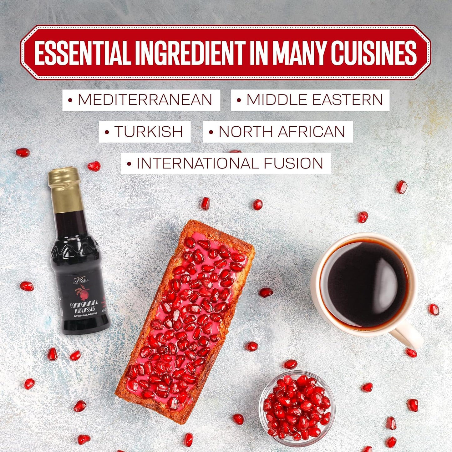 Eastanbul Pomegranate Molasses – Nourishing Mediterranean Concentrate for Clean-Eating Dinners at Home